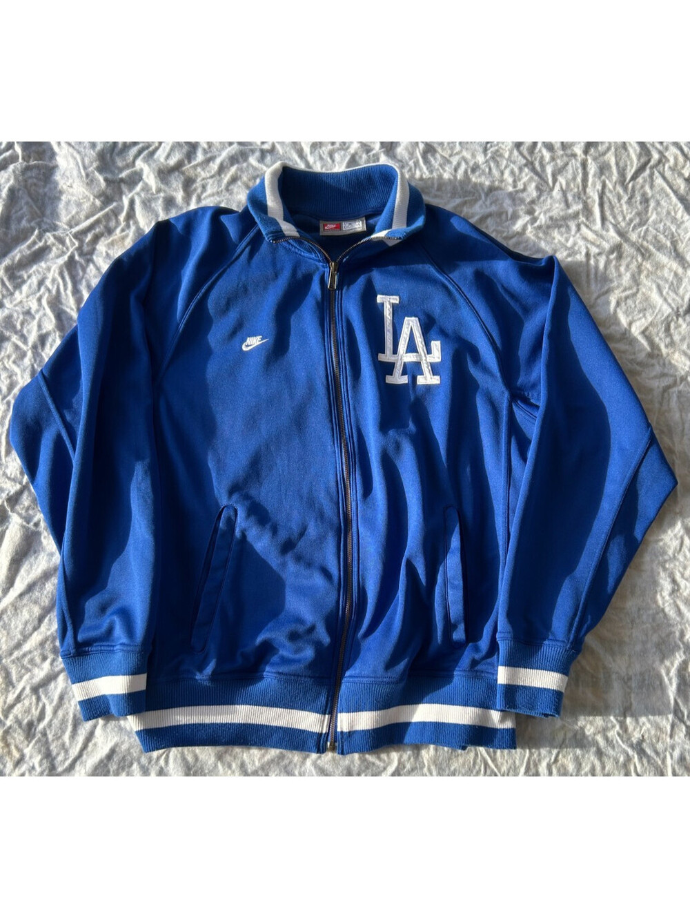 Vintage Nike LA Dodgers Cooperstown Track Jacket Blue MLB Men's Size XL